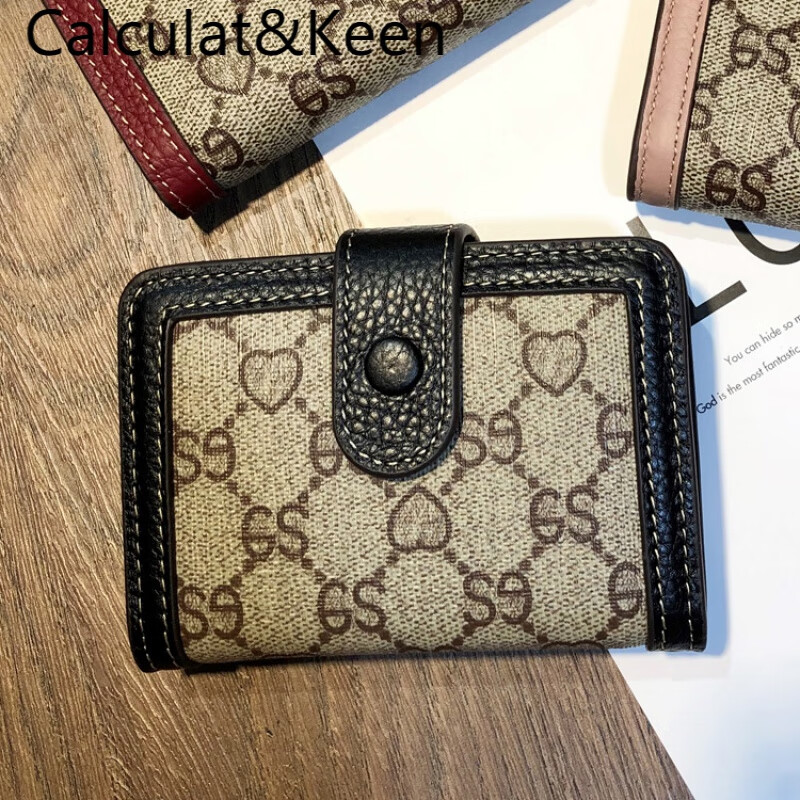 CALCULAT&KEENCK Wallet Driver's License Card Holder Women's Thin Compact Multifunctional Valentine's Day Transparent 2024 New Simple Multi-Card Slot Pink