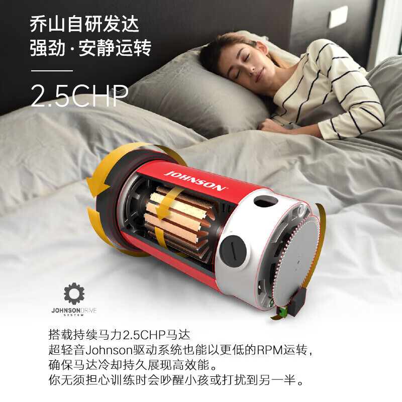 JOHNSON treadmill household folding shock-absorbing smart walking machine professional fitness equipment T101