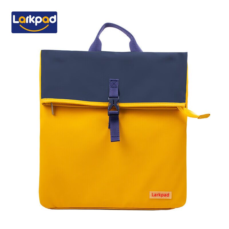 Lark Pad Backpack Tutorial Bag Ultra Light Fashion Casual Wear-Resistant Water-Repellent Tutorial School Bag 107 Blue and Yellow
