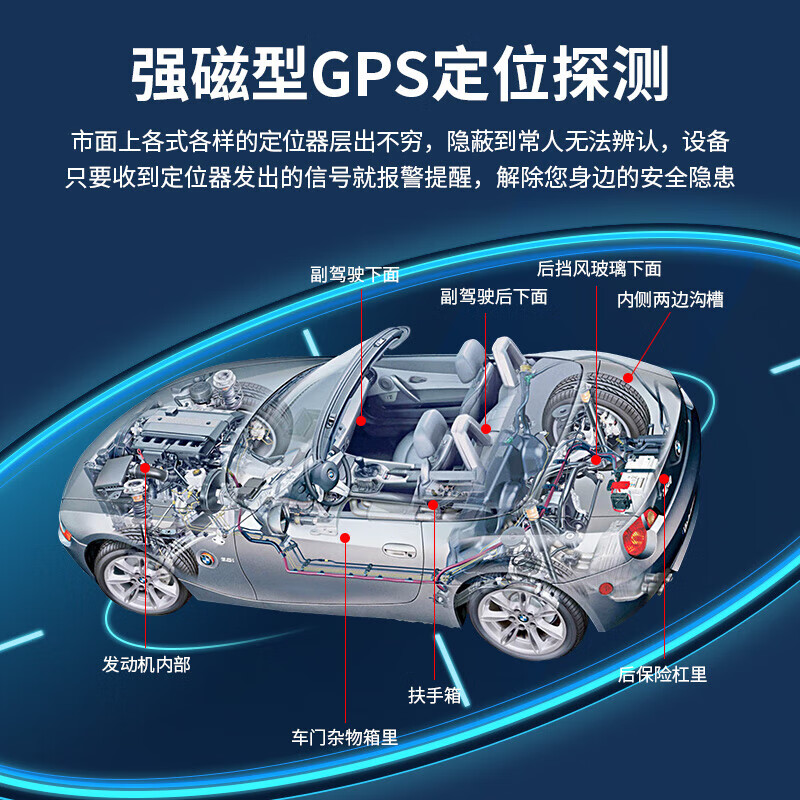 Zhengbang German GPS Detector Hotel Anti-shooting Detector Signal Detector Camera Anti-Eavesdropping Monitoring Detector Top Model Adds AI Fully Automatic Detection Can Test Even When Turned Off