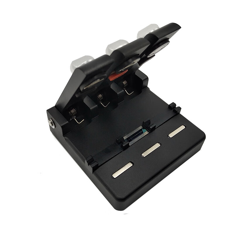 KL51 fiber optic V-groove leather cable coupler bare fiber connection test aligner docking PLC disk test spring