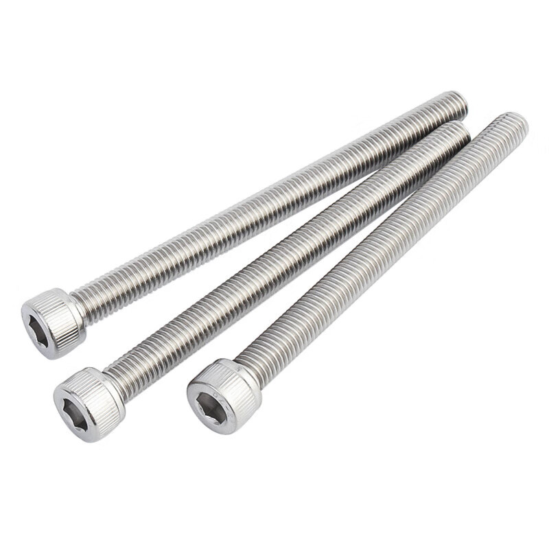 Jinchao 304 stainless steel extended cup head hexagonal bolt cylindrical head screw M4M5M6M8M10M12-M20 M8*80 (1 piece)