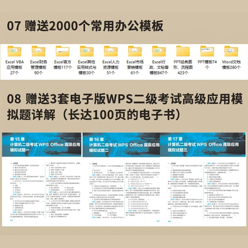 WPS Office efficient office from entry to proficiency (micro course video version) wps tutorial book 2023 edition AI generation office software self-study textbook excel word ppt from entry to proficiency excel efficient office applications and techniques