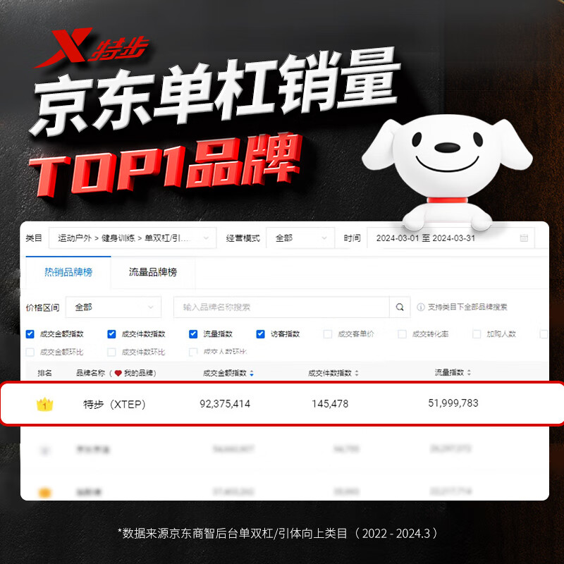 Xtep household horizontal bar indoor pull-up for children and adults without punching door single pole home fitness equipment sports bar