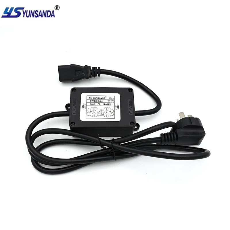 Single-phase 220v household power filter AC bipolar purification anti-interference isolator CW4L2-10A-L CW4L2-1A-L+C14