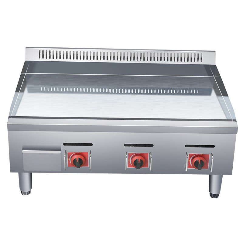 Hotkitch electric griddle commercial large hand cake machine desktop steak frying machine Teppanyaki squid grilled cold noodles Dorayaki thickened gas griddle stall snack equipment customized 0.9-meter mirror chrome-plated gas griddle