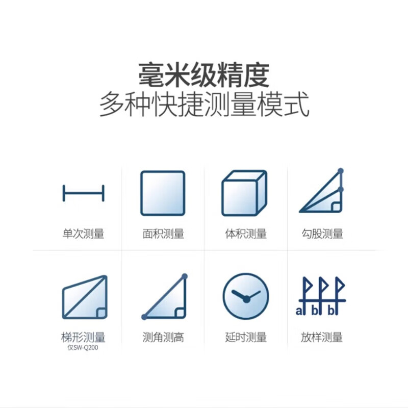 Shendawei outdoor camera-assisted laser rangefinder handheld infrared measuring ruler outdoor electronic ruler measuring room instrument Bluetooth SW-Q 80 meters standard version - charging - camera