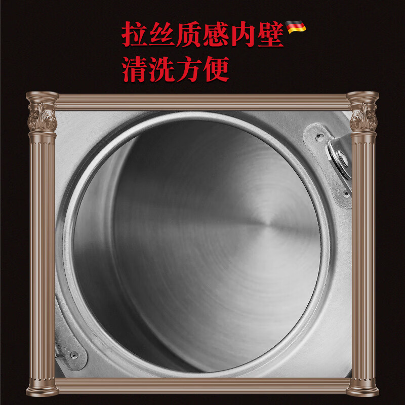 POPOVICH German 304 stainless steel kettle automatic whistle large capacity thickened natural gas gas stove induction cooker universal 4L - water boiling sound 304 steel kettle 4L