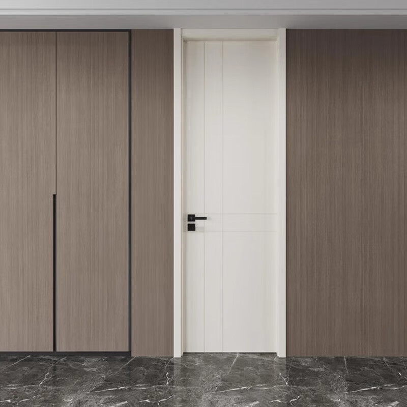 TUBAO TUBAO solid wood composite wooden door, painted door, indoor bedroom, study, silent door, home door TBFM6106 (restricted purchase in some areas)