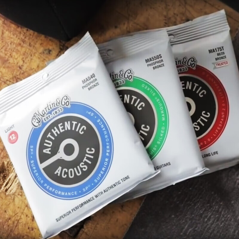 MARTIN guitar strings folk strings complete set of coated acoustic guitar strings MA550 phosphor bronze (013-056)