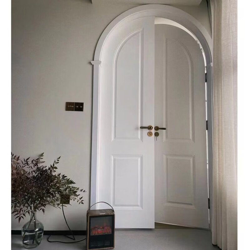 Chongqing Xiaoxiao Wooden Door Double Door Bedroom Customized Painted Solid Wood Solid Wood Composite Painted Door