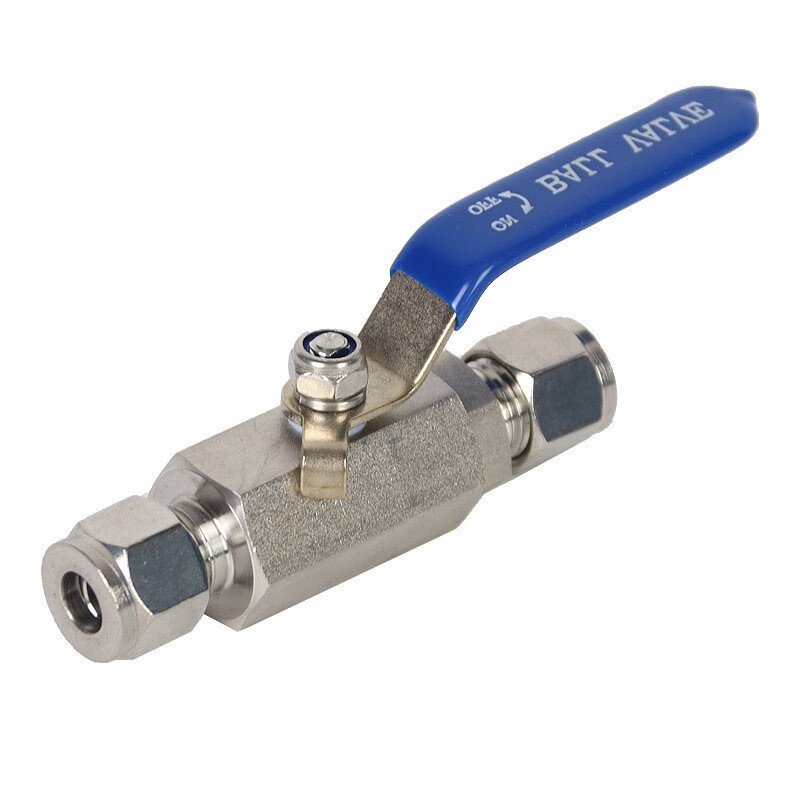 Fangteng 304/316L stainless steel QG.QY1 hexagonal air source card sleeve ball valve high-pressure manual ball valve instrument handle switch 304 hexagonal switch valve 8-8