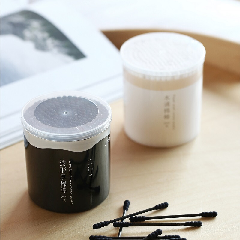 Jingdong-made black double-headed spiral cotton swabs 800/400 (200*2 cans) ear cotton swabs