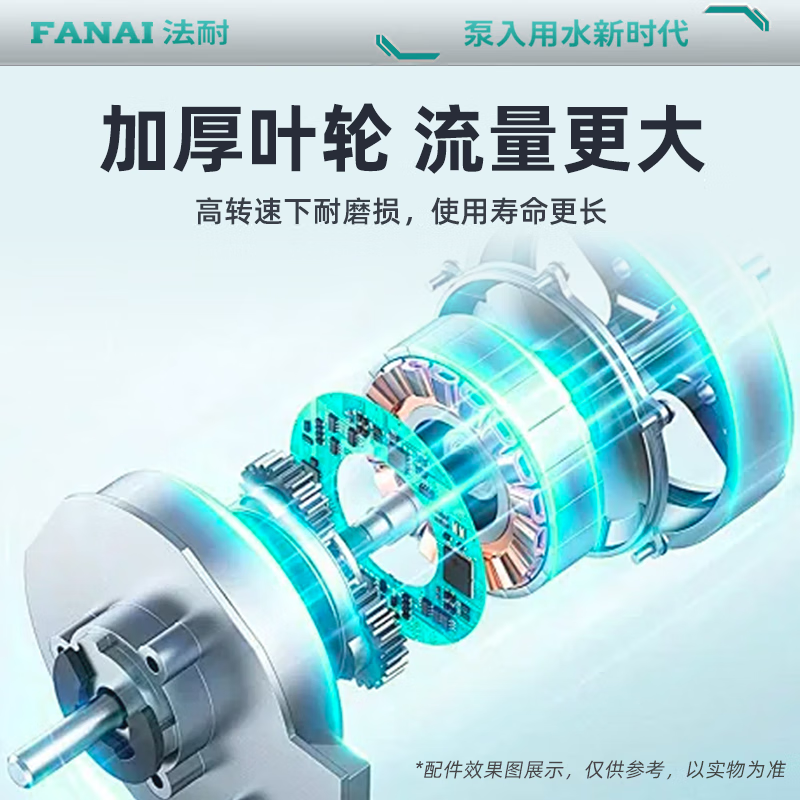 FANAI self-priming pump jet pump household fully automatic 220V high lift deep water well water pump suction booster pump well water cast iron pump head 2.2KW 6 cubic meter large flow