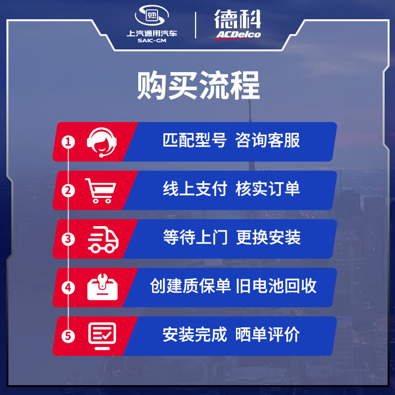 AC Delco car battery start-stop battery AGM70 Buick Yinglang Envision Encore XTS original quality