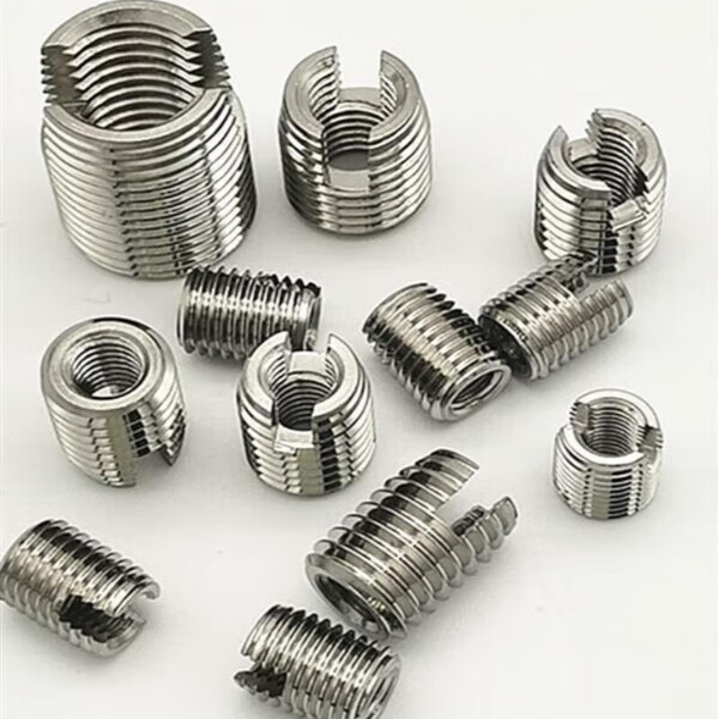 Yichen customized 302 stainless steel self-tapping screw sleeve, slotted self-tapping sleeve, threaded bushing repair protective sleeve, M3M4M56 tap M4.5*0.5