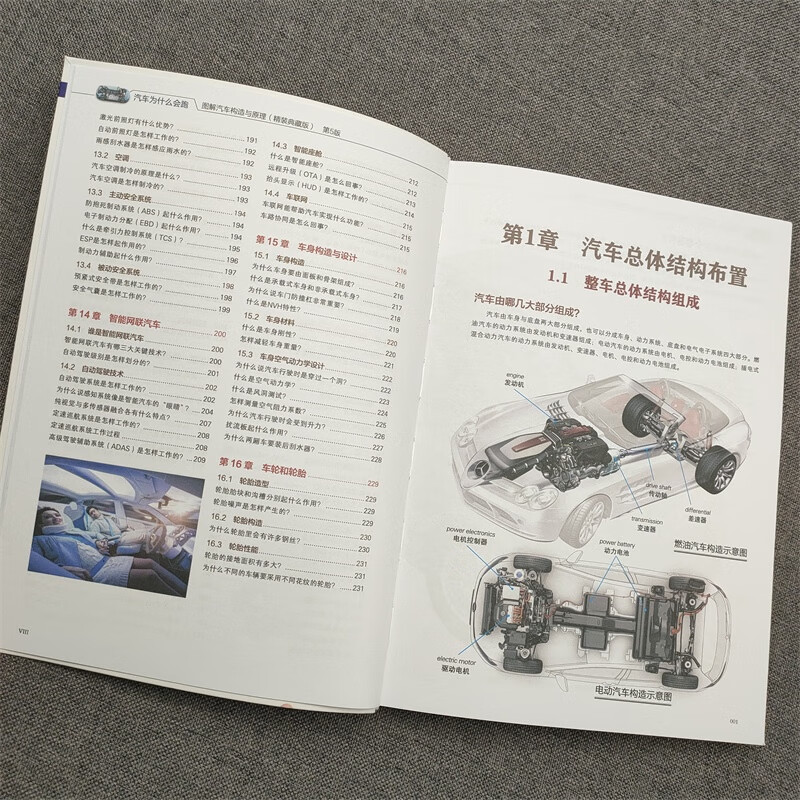 Why Cars Run Illustrated Structure and Principles of Cars (Hardcover Collector's Edition) 5th Edition 86 animated videos + 450 high-definition color pictures Chen Xinya