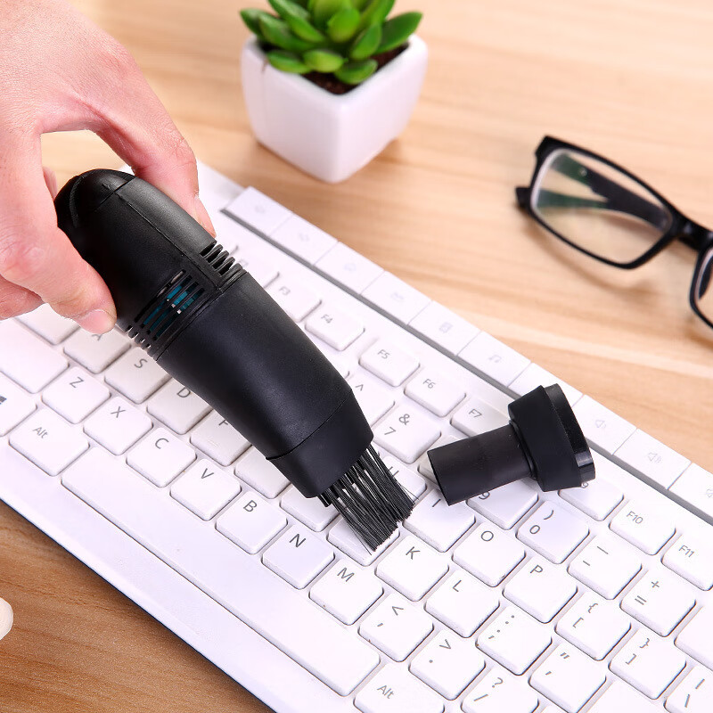 Mini USB Car Vacuum Cleaner Keyboard Cleaner Cleaning Vacuum Cleaner Micro Dust Brush USB Car Vacuum Cleaner 1 Pack Random Color