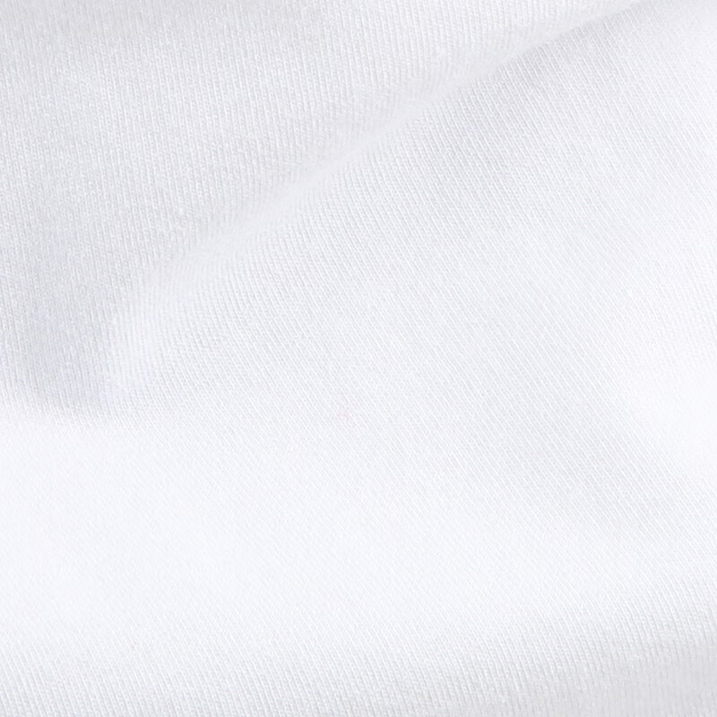 BXMAN autumn and winter short-sleeved men's underwear cotton base shirt spandex stretch crew neck shirt comfortable 2-piece white 175L