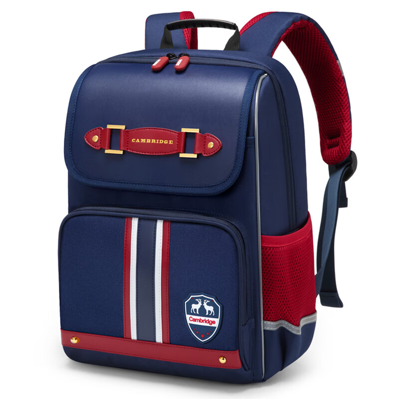 The Ninth Castle schoolbag primary school boy spine protection children's schoolbag 1-3-6 grade British style girls' burden-reducing backpack