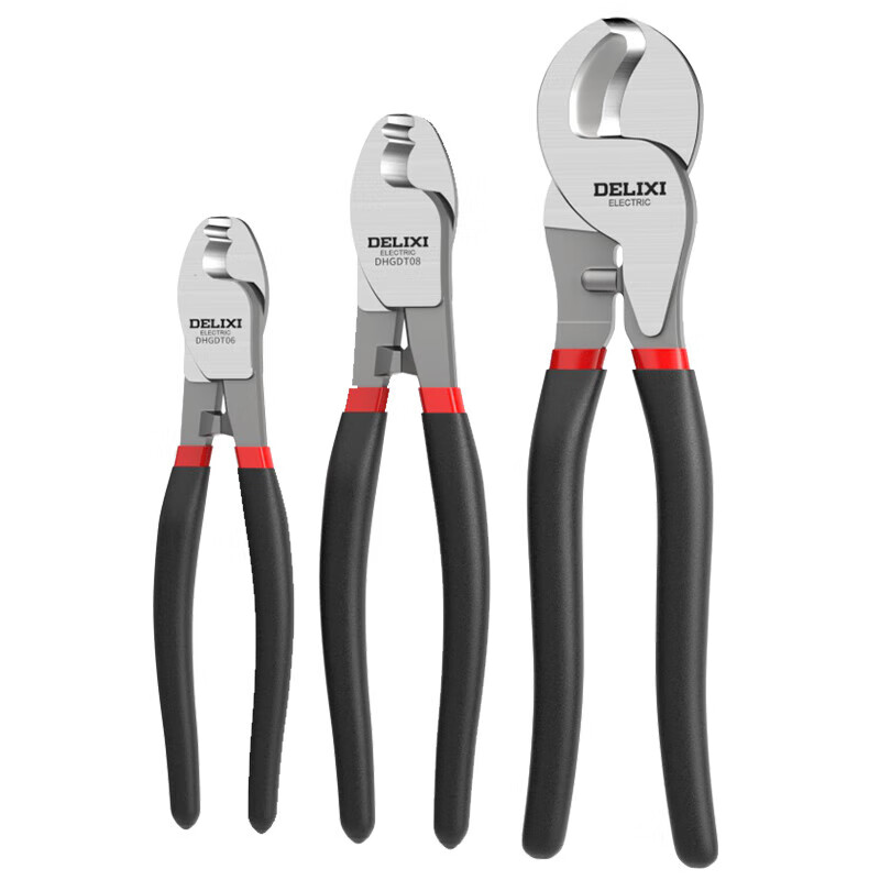 DELIXI ELECTRIC cable cutter wire scissors cable pliers electrician cutting and breaking pliers cable cutter manual wire twisting pliers 6 inches