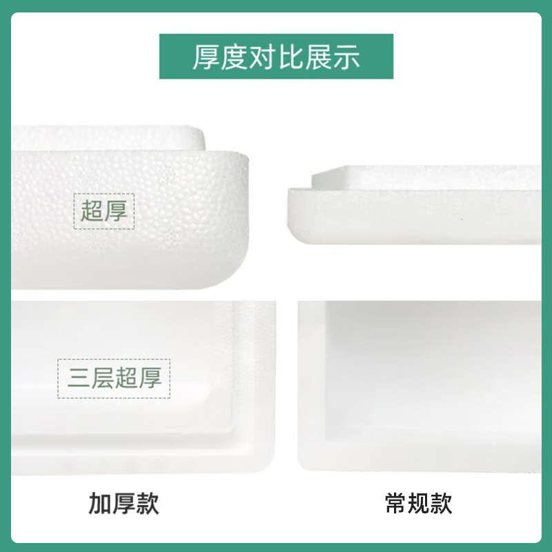 Thickened and large-sized high-density postal foam box express special insulated box commercial stall vegetable fresh fruit refrigerated frozen fresh-keeping box carton reference 10-15 catties package 3 No. 3 thickened version