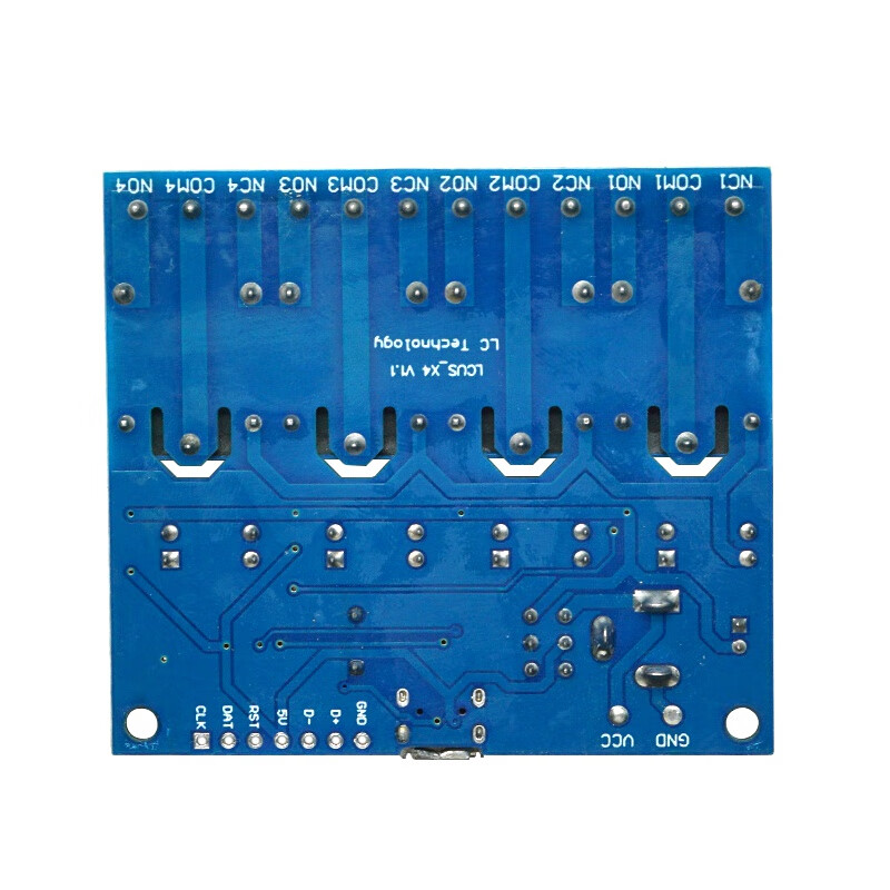 Throwing stones 4-way USB serial port control relay relay module USB to CH340 serial port control LCUS-4 type