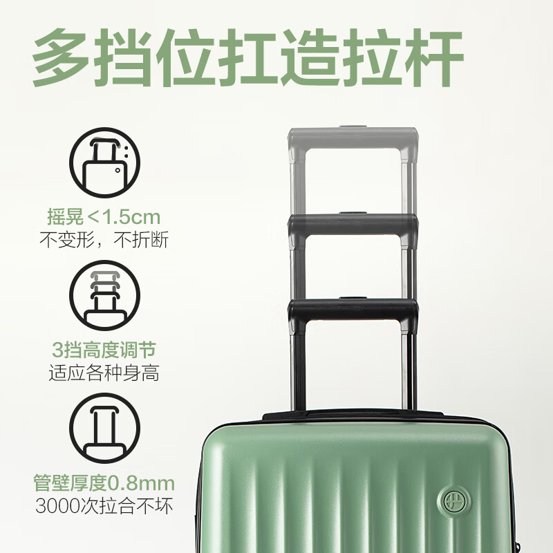 NetEase carefully selects 40% expandable trolley suitcase for students to start school, expandable youth suitcase, matte, scratch-resistant and fall-resistant, chen black, 25 inches, expandable to 27 inches, needs to be checked in