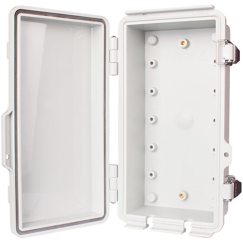 CHAV outdoor power strip waterproof box rainproof outdoor battery car charging mobile power strip power box distribution box small size (gray cover)