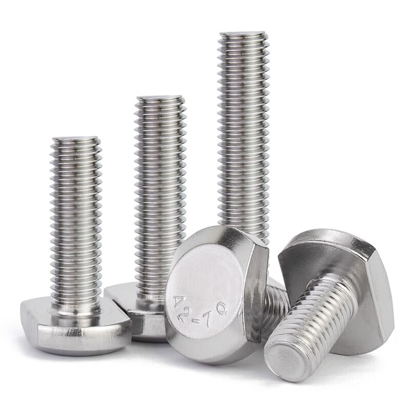 Jinchao 304 stainless steel bolt T-shaped screw slot bolt T-shaped pressure plate screw M6M8M10M12M16M20 M12*60 (1 piece)