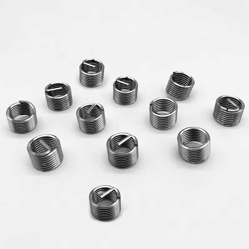 Shantou Lincun 304 stainless steel threaded braces threaded protective sleeve screw sleeve steel wire sleeve spring repair steel sleeve fine tooth screw sleeve ST1.6*0.35 installation tool