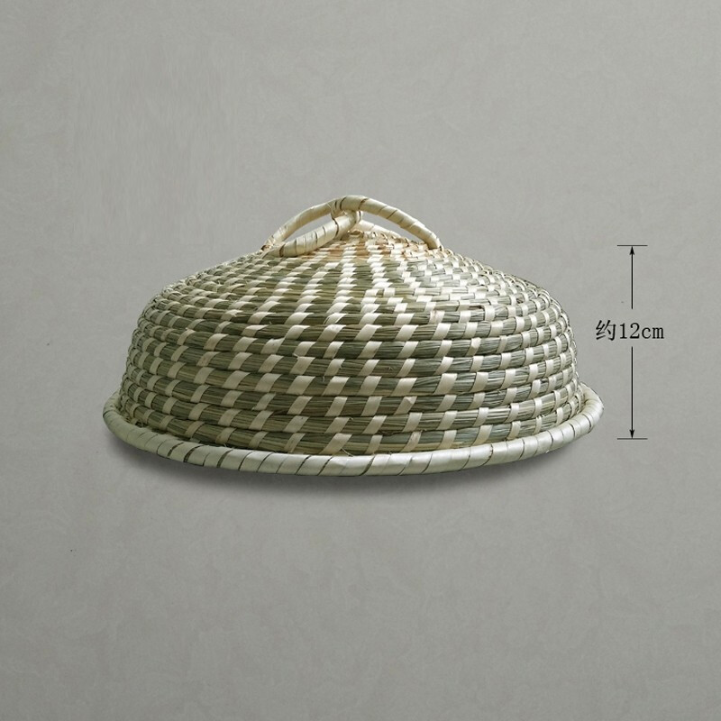 Fanyu handmade straw pot lid steamer steamer steamer steamer lid wok iron aluminum pot lid 24cm pot mouth inner diameter