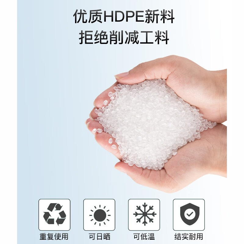 ORYT 240L outdoor large trash can with lid, non-pedal, outdoor sanitation, hotel kitchen waste classification, thickened large-capacity plastic outdoor property, gray black thickened version