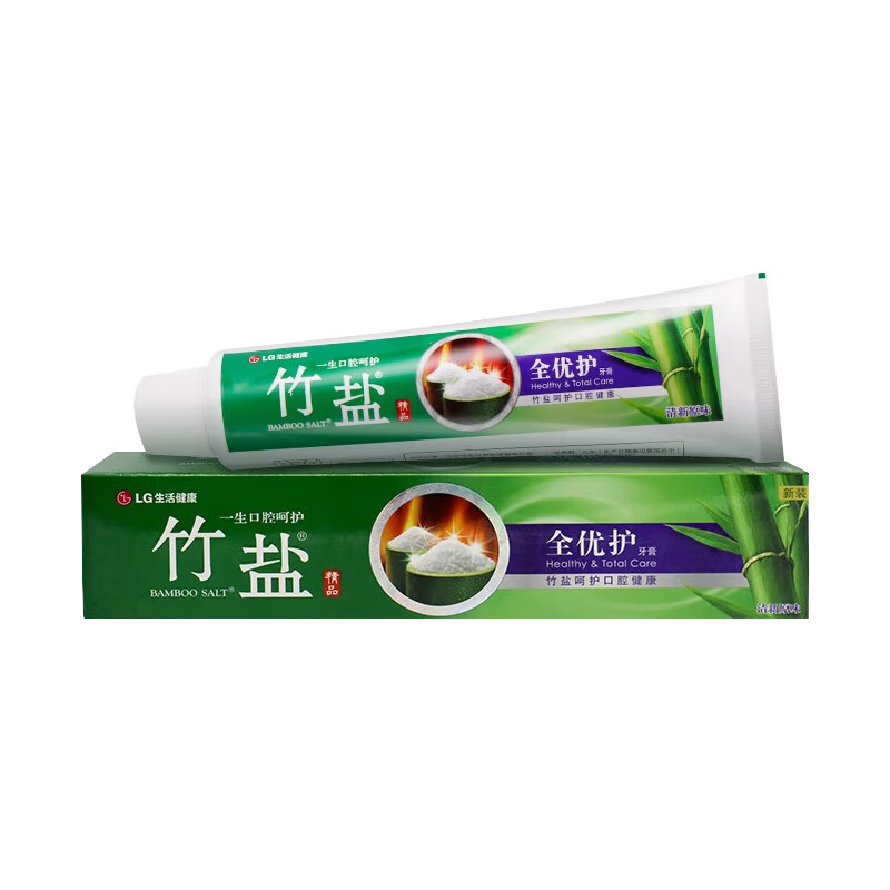 Bamboo Salt LG Quanyou Toothpaste 220g*1 Gum Care Refreshing Taste Reduces Teeth Stains and Cleans the Mouth