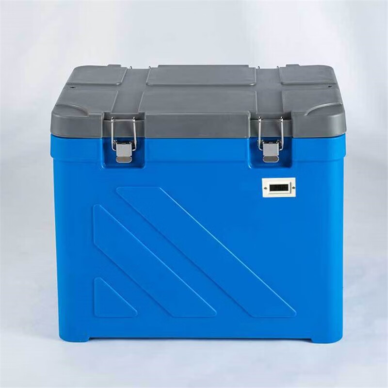 Saixin Cold Chain 110L Vaccine Refrigerator Reagent Drug GSP Cold Chain Box Printable Insulation Box with Temperature Monitoring System 110L Temperature Display 2-8 Degrees (24H)