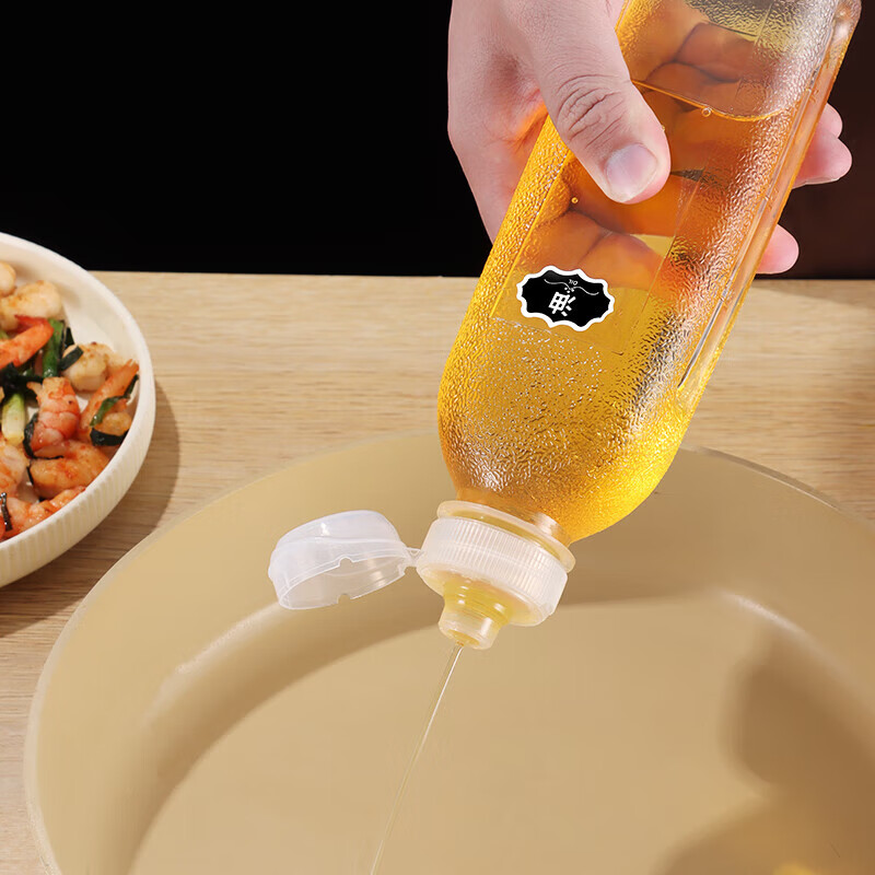 Baiji scream oil pot kitchen oil bottle household soy sauce bottle squeeze sauce bottle vinegar pot leak-proof non-hanging oil storage tank squeeze bottle