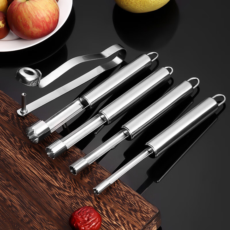 Baijie hawthorn corer red date cherry apple corer artifact corer tool hawthorn pulp separator 5-piece set