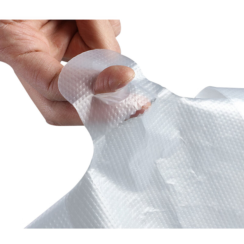 Yimeide WY2024 Portable thickened white large plastic bag garbage bag packing bag thick 48*70CM 50 pcs/pack