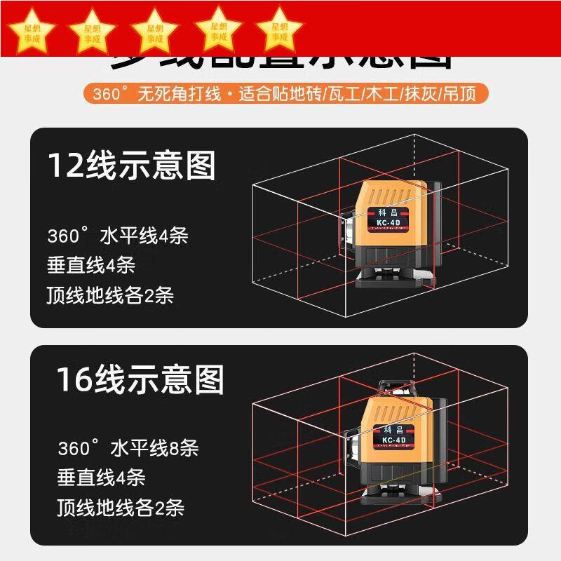 Kechang imported red light 12 lines 16 lines new high-precision outdoor 2023 mini level, small red light 12 lines offline level, low configuration bare metal single cell