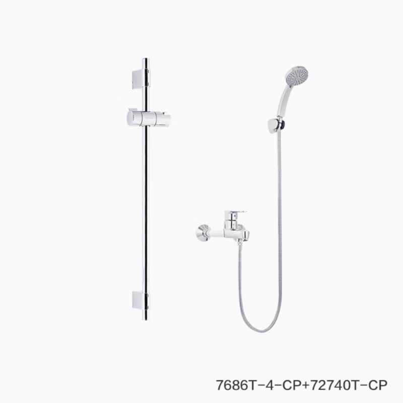 KOHLER Kohler Qiyue all-copper rain shower set K-7686T-4-CP wall-mounted bathtub faucet hot and cold K76628 K-76628T