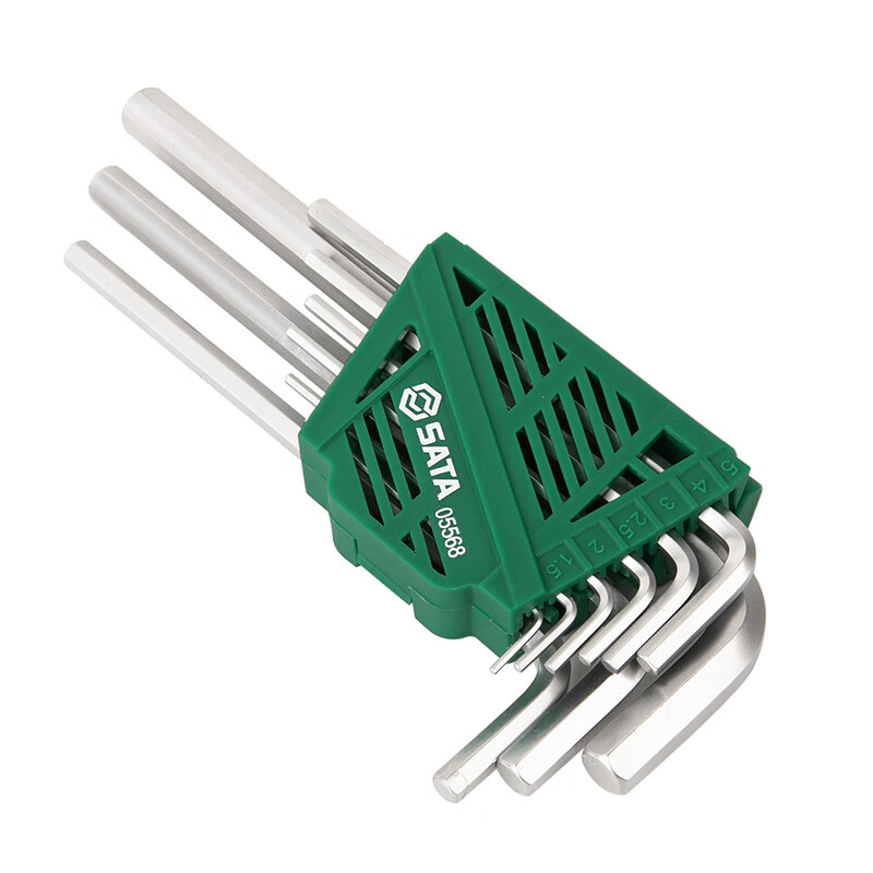 SATA 9-piece extended flat head hexagonal wrench set 05568