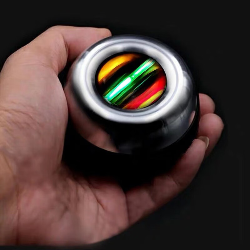 Cover sight wrist strength ball 100kg luminous grip ball self-starting arm strength device for men and women vibrato decompression super gyro ball centrifugal ball grip strength ball platinum model self-starting without light