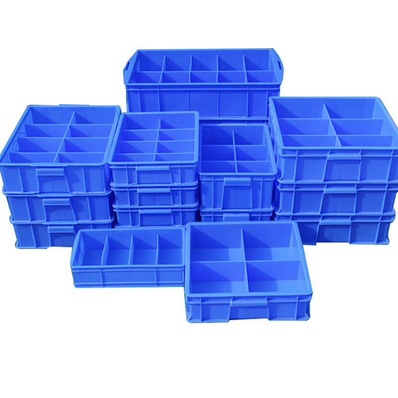Jinshiluo parts box compartment box 530 three-compartment box #590*385*145 thickened multi-partition plastic storage box tool material classification box turnover box JCW8