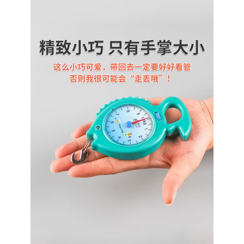 Xiangshan Mechanical Spring Scale High-Precision Portable Home Small Scale 10kg Small Portable Hook School Teaching Tool Peacock Blue Can Weigh 20 Jin No Electricity Needed