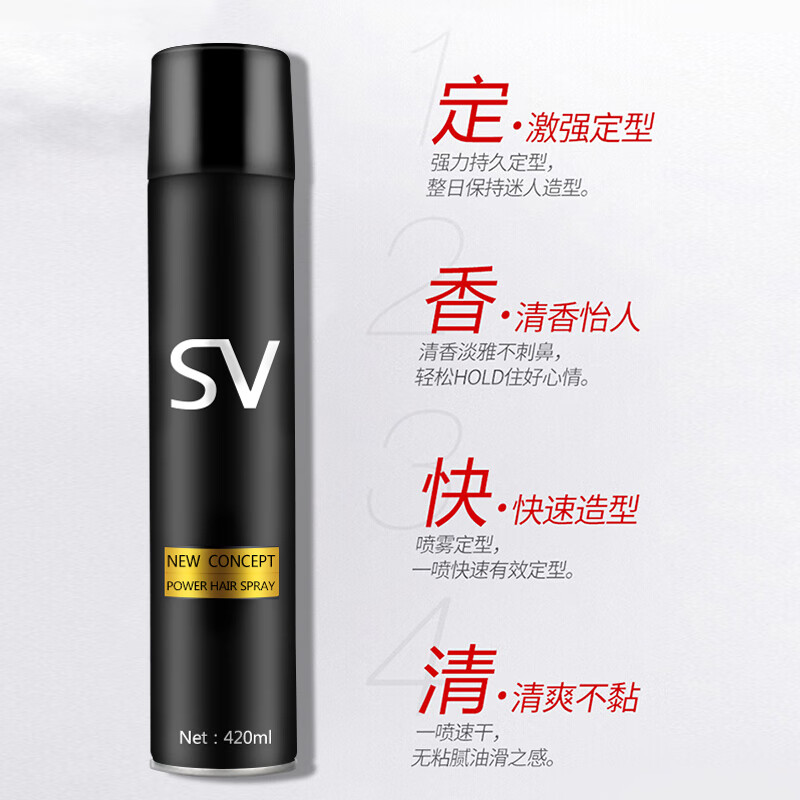Saberon new concept charm dry gel 420ml hairspray styling spray hair long-lasting styling for men and women