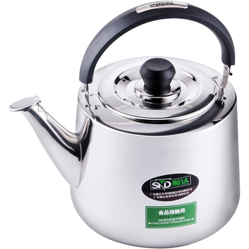 Shunda (SND) 304 stainless steel kettle kettle thickened straight piano kettle universal gas induction cooker SDD-7248 4L