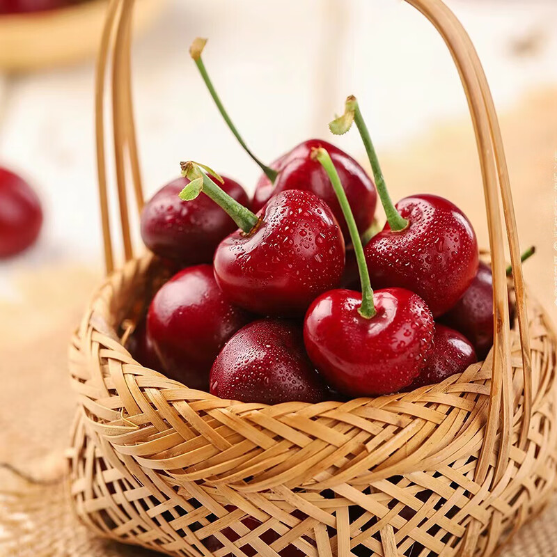 Jingxiansheng Chilean Cherries J Grade 5kg Gift Box with Fruit Diameter 26mm + Fresh Fruit Straight from the Source