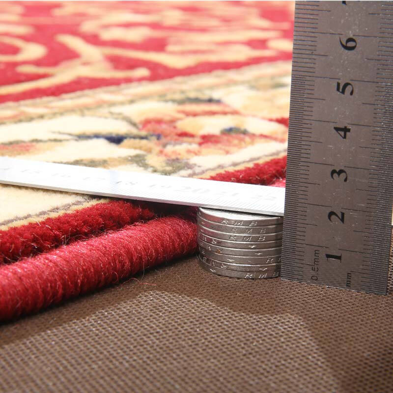 Liyang Carpet Bedroom Living Room Bay Window Mat Foyer Carpet Entrance Door Carpet Rectangular Bedside Carpet Corridor Strip Carpet LY-08R Wine Red 1mx1.5m