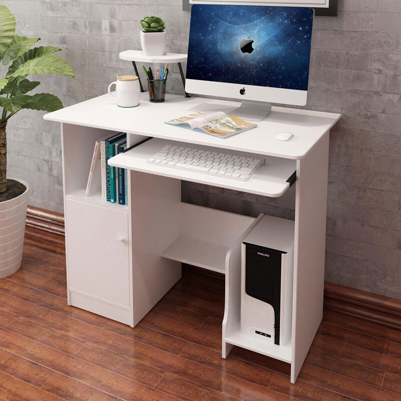 Cool Shark Desktop Computer Desk Home Small With Locker Speaker Cool Shark Desktop Computer Desk Home Small With Locker Speaker Stand Student Study Warm White