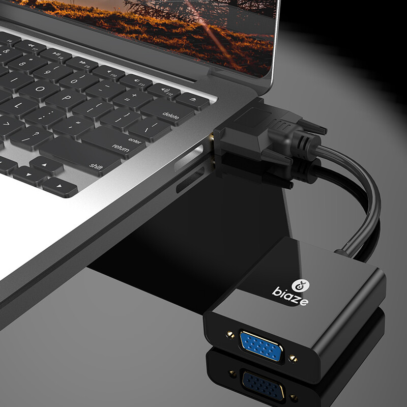 Biaz DVI to VGA adapter DVI24+1 to VGA cable HD converter male to female DVI-D computer graphics card connection projector TV monitor cable